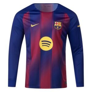 FC Barcelona Home Shirt 2025/26 Long Sleeve