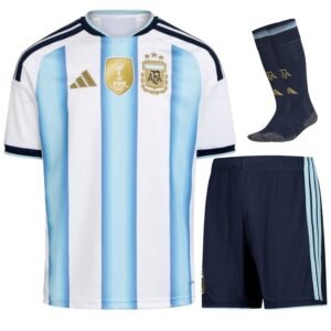 Argentina 3 Stars Kids Home Shirt 2026/27