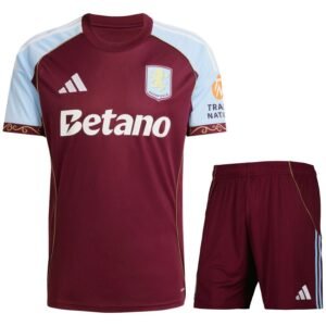 Aston Villa Home Kids Kit 2025/26