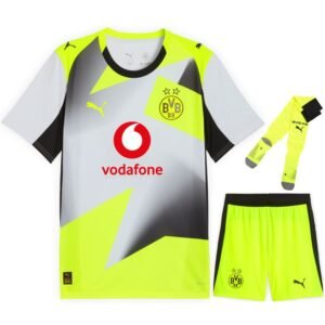 BVB Dortmund Away Kids Kit 2025/26
