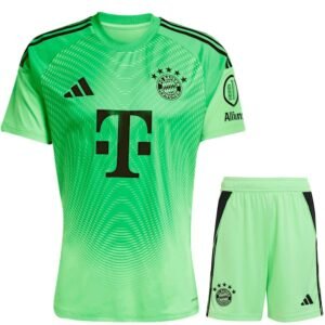 Bayern Munich Goalkeeper Home Kids Kit 2025/26
