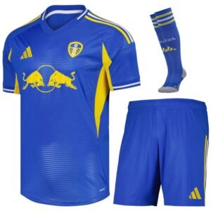 Leeds United Away Kids Kit 2025/26