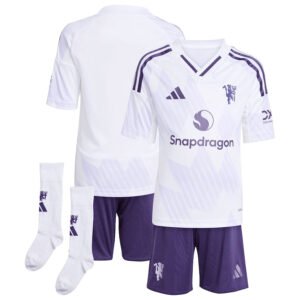 Manchester United Away Kids Kit 2025/26