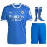 Real Madrid Third Blue Kids Kit 2025/26
