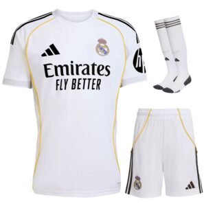Real Madrid Home Kids Kit 2025/26