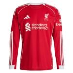 Liverpool Home Shirt 2025/26 Long Sleeve