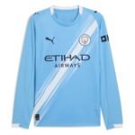 Manchester City Home Shirt 2025/26 Long Sleeve
