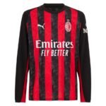 Milan AC Home Shirt 2025/26 Long Sleeve