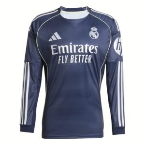 Real Madrid Away Shirt 2025/26 Long Sleeve